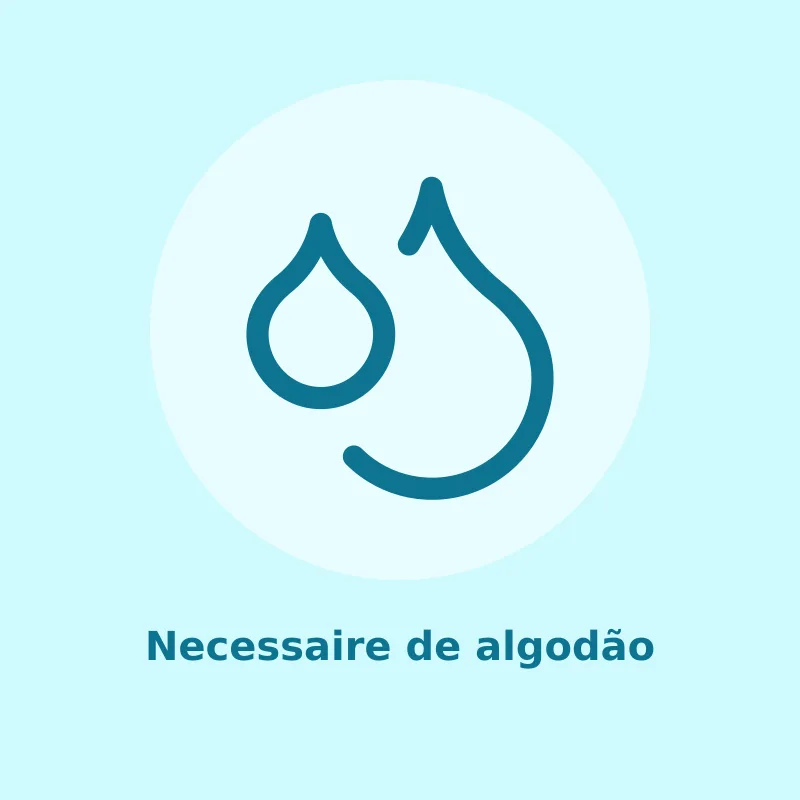Necessaire de algodão