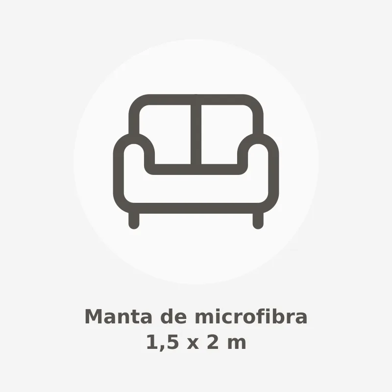Manta de microfibra 1,5 x 2 m