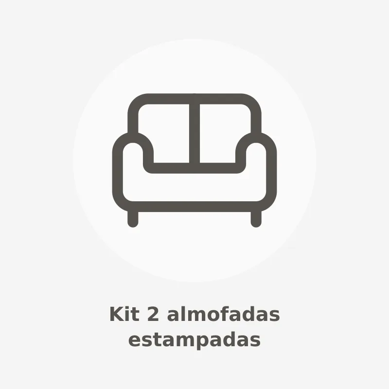 Kit 2 almofadas estampadas