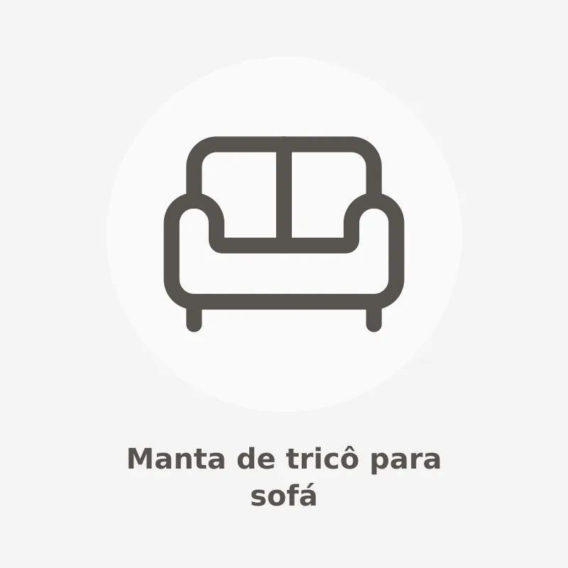 Manta de tricô para sofá